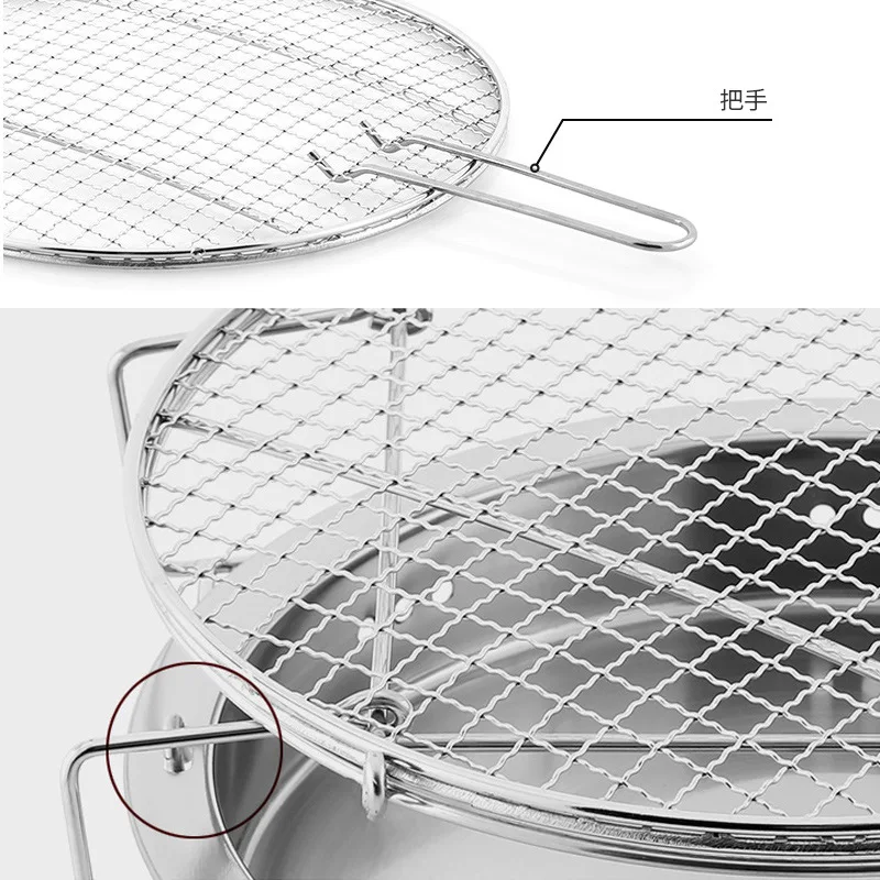 Открытый мини-гриль для барбекю Нержавеющая сталь барбекю гриль складной барбекю гриль, барбекю аксессуары Портативный барбекю Пособия по кулинарии инструменты для кемпинга