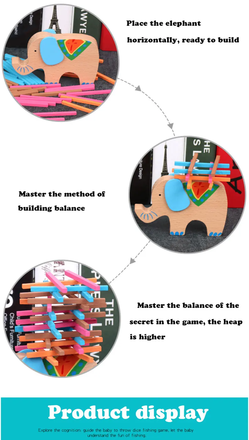Bloco de Construção Brinquedos de Madeira Aprendizagem do Bebê Brinquedo de Madeira Crianças Montessori Brinquedo Educacional Doce Dominó Jogo Equilíbrio Jenga 3l 3d 15 equilíbrio jenga crianças aprendizagem do bebê brinquedo de madeira 3l