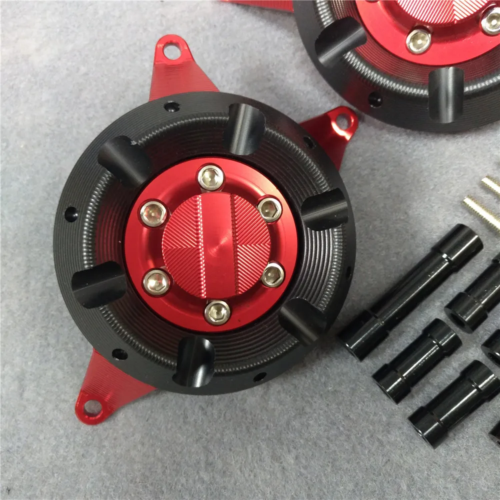 CNC алюминиевый мотоцикл защита двигателя боковой статор чехол Защита зеленый