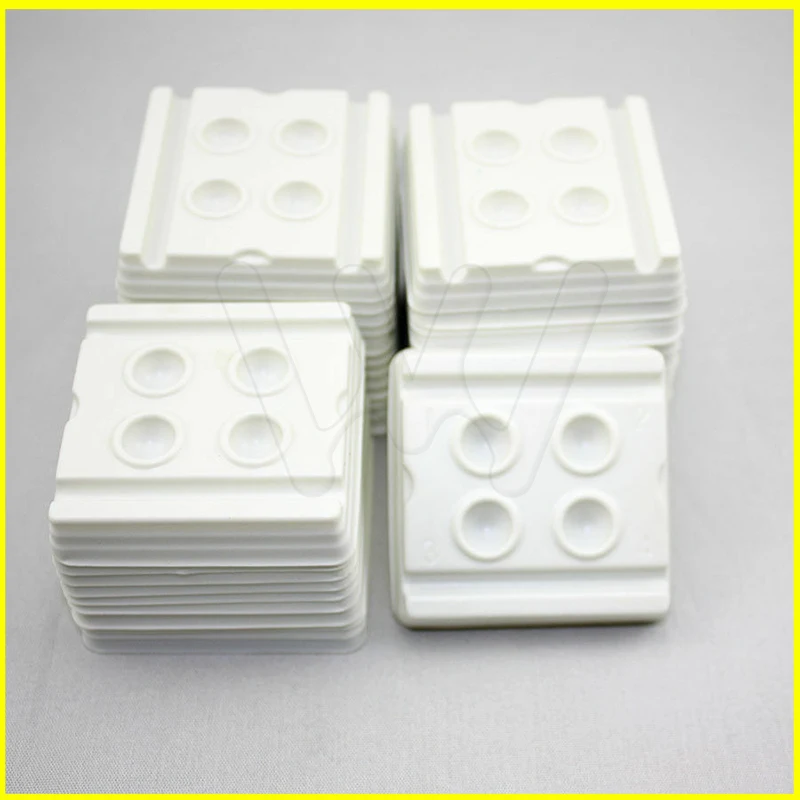 500PCS 4 Holes Bonding Composite Adhesive Mixing Wells Trays Modelin Teeth Whitening from