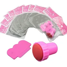 Hot Nail Art Stamp Chuyển Thiết Lập Với 10 Cái Nail Stamping Tấm + 1 Stamper & Scraper In Ấn Móng Tay Trang Trí Nội Thất Stamping Manicure(China)