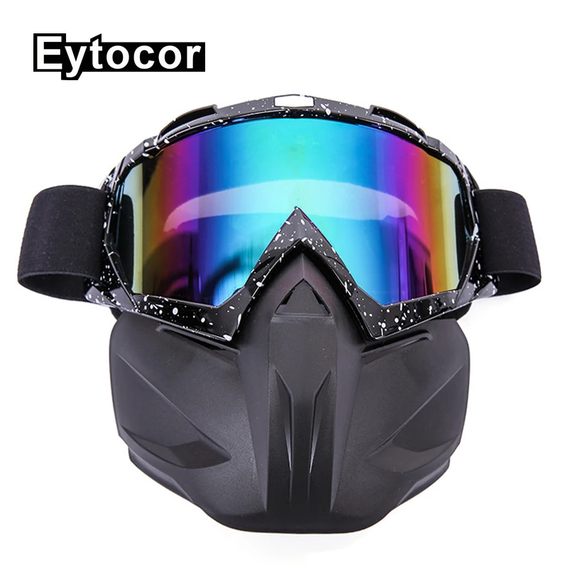EYTOCOR Dirt Bike ATV MX Goggles Motocross Goggles Dust Mask Face