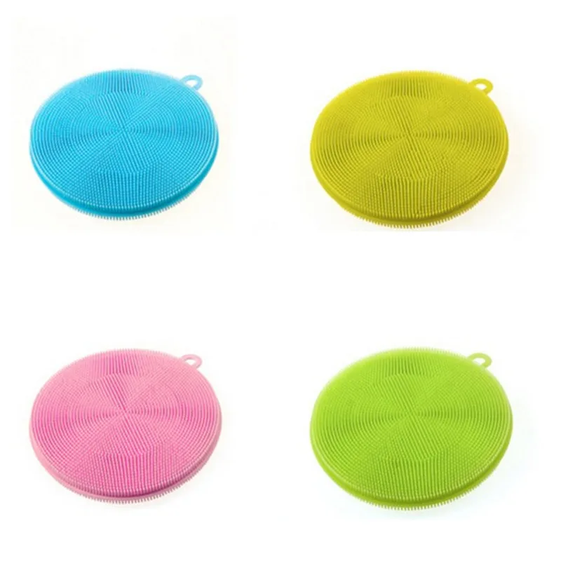 

Multifunctional on silica dishwashing rag to wipe Kitchen cleaning supplies dishcloth Silica gel detersive dishwashing brush