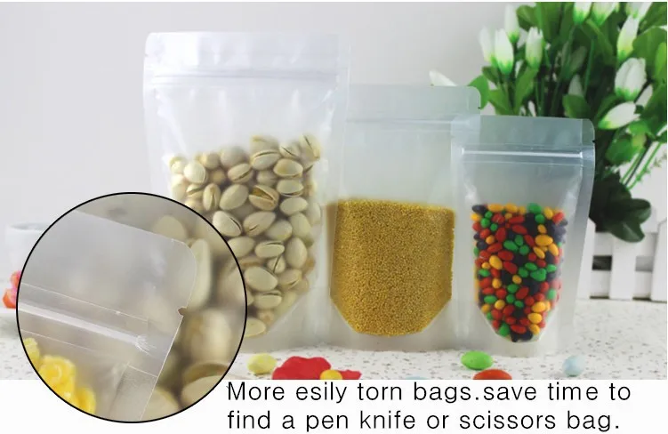 Прозрачных напитков ziplock Ziploc сумки, орехи конфеты миндаля кешью сумки для хранения 13 см* 20 см 50 шт