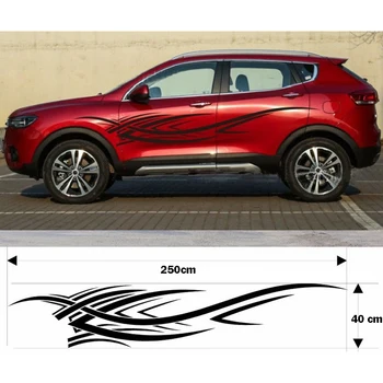 

Big 250CM Whole Car Body Fir Flame Sticker Styling Decal Vinyl Decor Car Body Cover Auto Accessories Fashion Car Refitting DIY