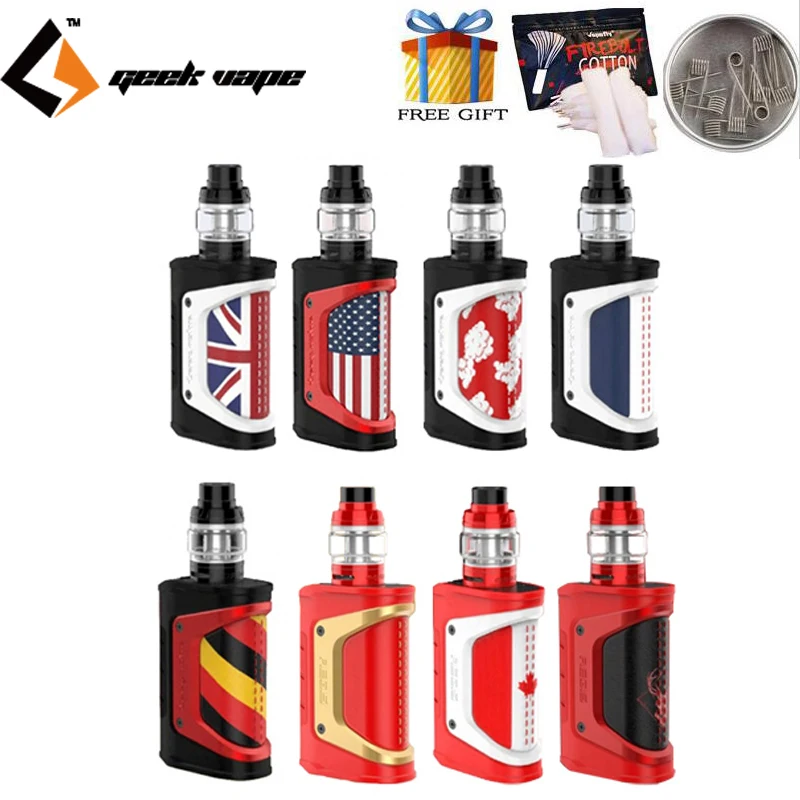 

Christmas Version Geekvape Aegis Legend 200W Kit 4ml Aero Mesh sub ohm Tank with Super Mesh Coil Electronic Cigarette Vape