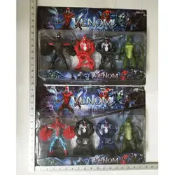 Удивительный Человек-паук Venom VS Человек-паук ящерица Кёртис Кёрт Коннорс с светодиодный свет ПВХ фигурка игрушка коробка 17 см Z1647