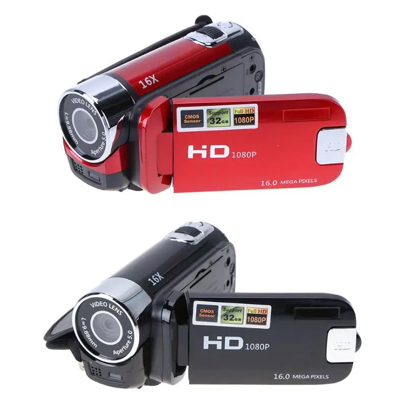 

ALLOYSEED Digital Video Camera Full HD 1080P 32GB 16x Zoom Mini Camcorder DV Camera Support AVI 1080P 720P VGA for SD/HCSD 32G