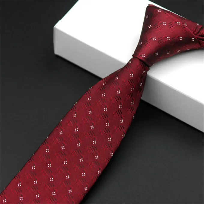 ГКНТ Фирменная Новинка Cravate красный горошек Темно-синие Для мужчин S свадебные галстуки тонкий галстук тощий шелковые галстуки для Для мужчин галстук Gravata CR058 - Цвет: HB07