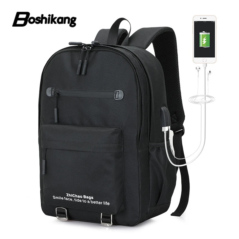 Boshikang Men Backpack For 15.6inches Laptop Backpack Large Capacity