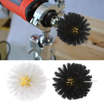 

Deburring Nylon Wire Brush Head Polishing Grinding Tool Buffing Mushroom Wheel Shank For Furniture Wood Sculpture Rotary Drill