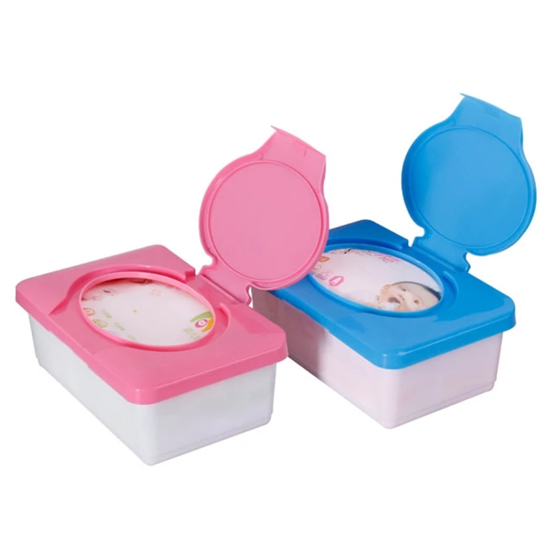 Hot Selling Dry Wet Tissue Paper Case Baby Wipes Napkin Storage Box Plastic Holder Container ...