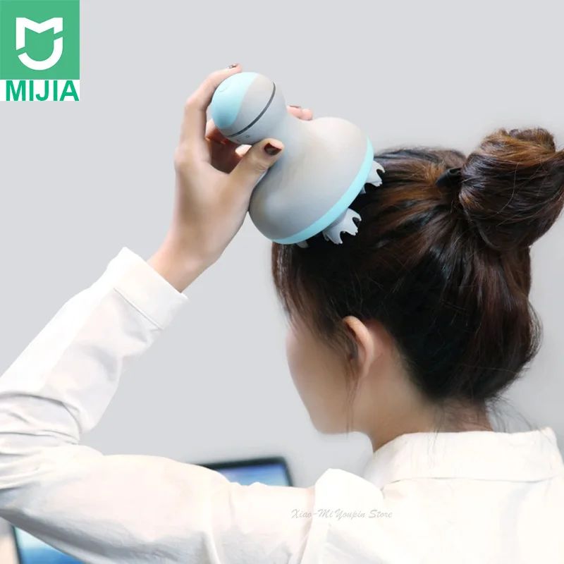 

Xiaomi Mini 3D Head Massager M1 Four Wheel Rotation Design Dual-Driectional Circle Massage Wet & Dry Dual Use for Smart Home
