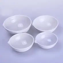 100 мл керамическая испаряющая тарелка с круглым дном с носиком для химической лаборатории