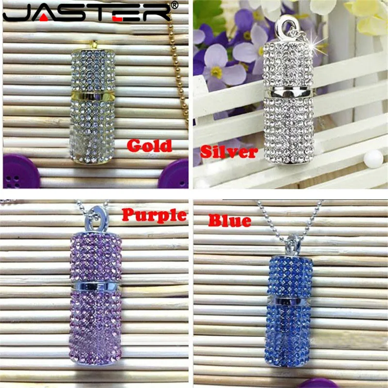 

JASTER metal Crystal column USB 2.0 cyclinder usb Flash drive Memory Stick pendrive 4GB 8GB 16GB 32GB 64GB pendriver