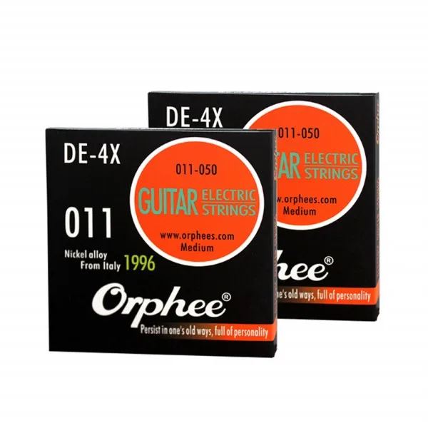 Orphee Professional DE Series 009-042010-046011-050, Струны для электрогитары из итальянского никелевого сплава - Цвет: DE4X 011