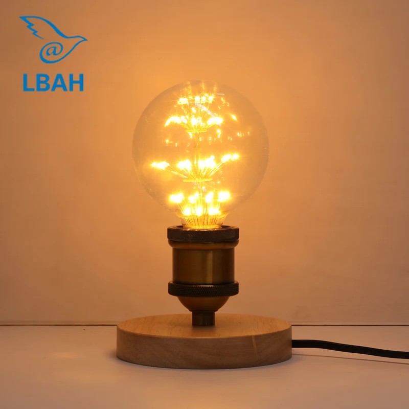

Modern Table Lamp Wooden Base Book Lights Bedroom Decorate Desk Lamp E27 Holder Bedside Table Light 1.8 meter wire long