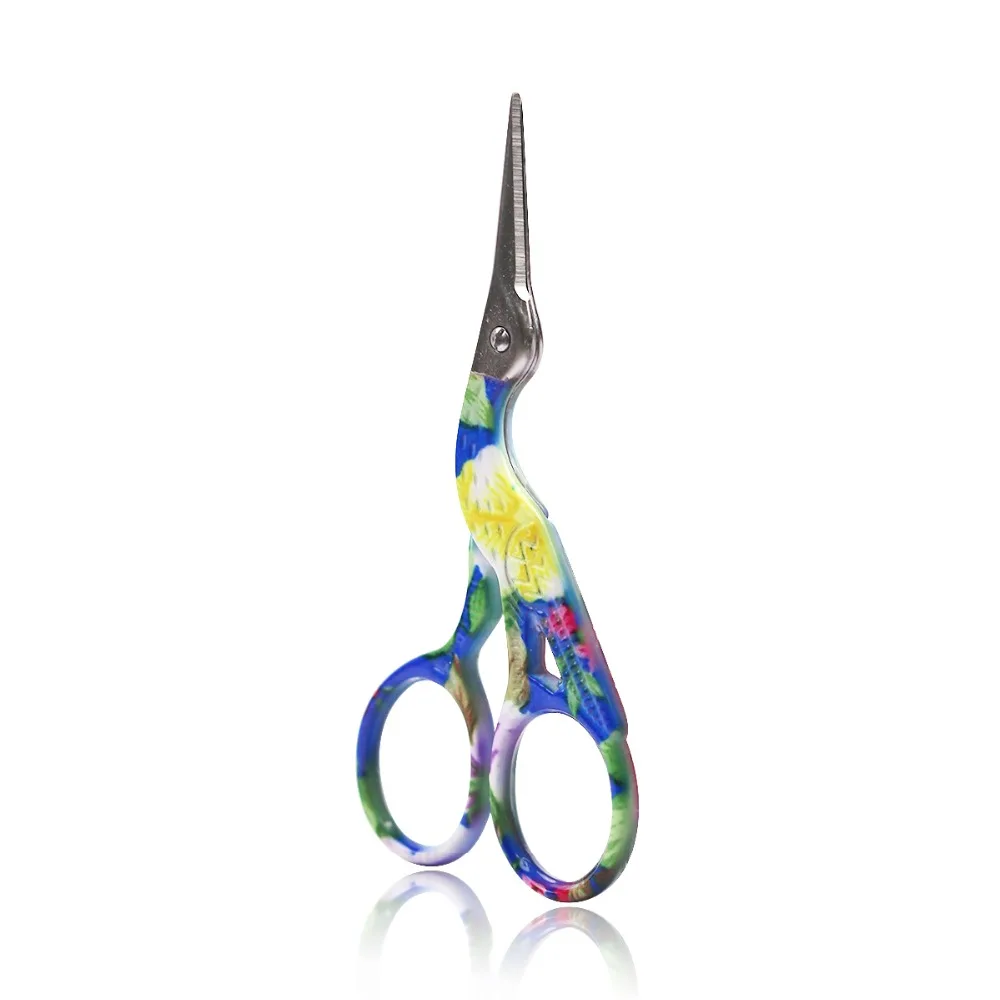 

1Pc Embroidery Scissors DIY Vintage Stork Stainless Steel Sewing Scissors Cross Stitch Fabric Craft Thread Cutter Sewing Tools