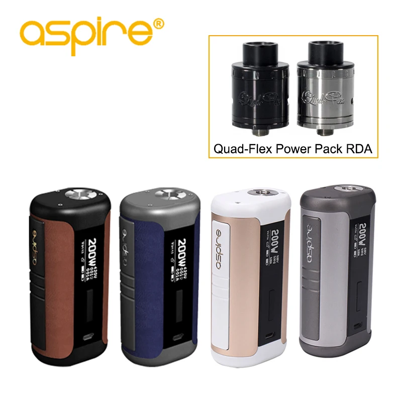 Электронная сигарета Aspire Speeder Mod 200 Вт Выход 510 Vape устройство Поддержка TC VV VW TCR CPS режимы Питание от 2 шт 18650 батареи