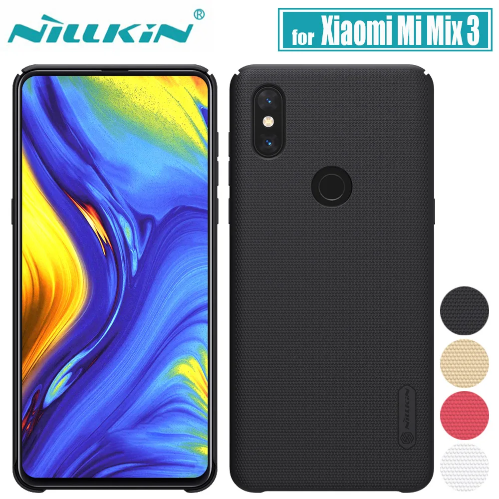 

Nillkin Xiaomi Mi Mix 3 Case Frosted Matte Hard PC Funda Case for Mix3 Business Phone Back Cover Case for Xiaomi Mi Mix 3 Capa