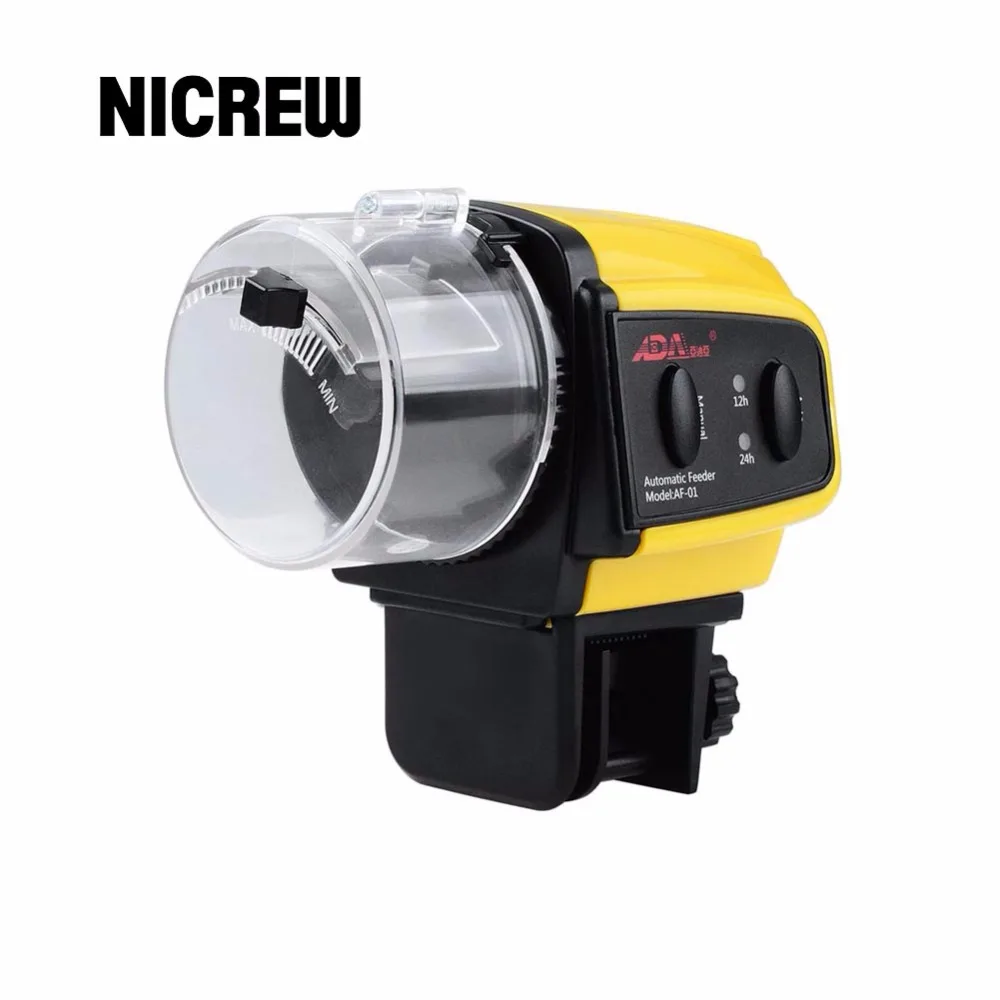 Beste Nicrew Aquarium Tank Automatic Fish Feeder Digitale LCD Timer Voedsel Voeden Elektronische Visvoer Feeder Timer gratis verzending