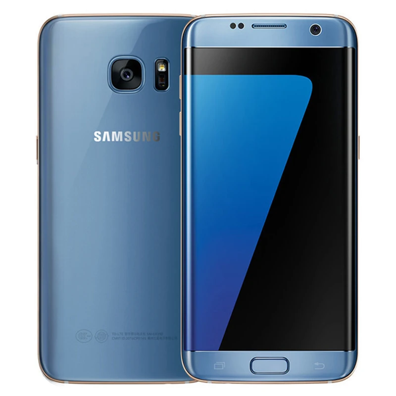 Мобильный телефон samsung Galaxy S7 Edge Android 4G LTE 5," 12 МП 4 Гб ОЗУ 32 ГБ/64 Гб ПЗУ NFC gps смартфон - Цвет: Blue