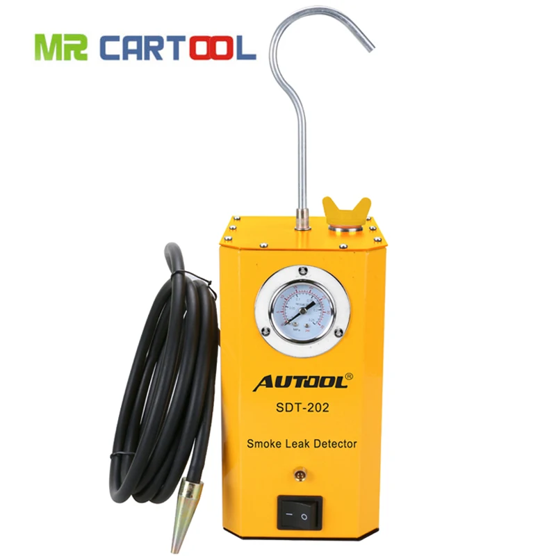 

New Smoke Detector AUTOOL SDT-202 Diagnostic Leak Detector of Pipe Systems for Motorcycle/Cars/SUVs/Truck Smoke Leakage Tester