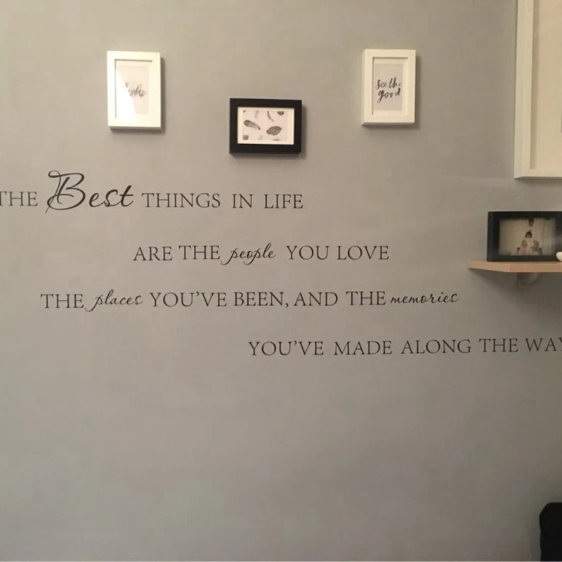 Buy Online The Best Things In Life Vinyl wall decals Love Memories