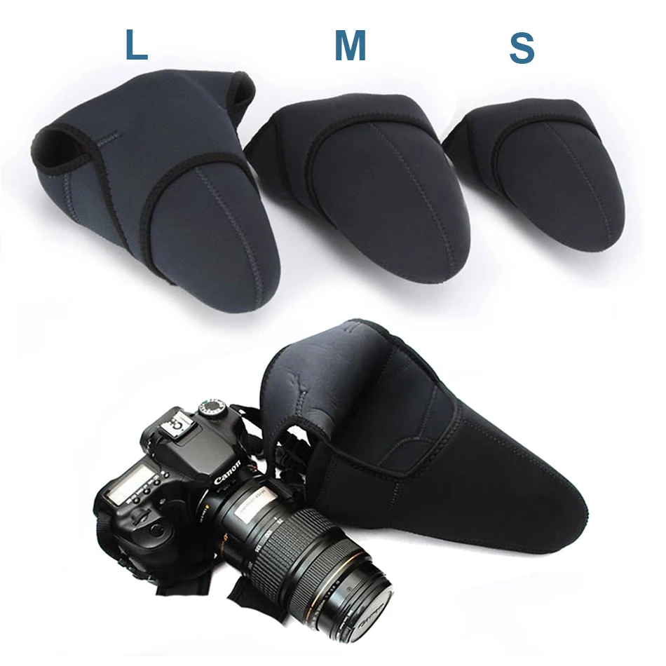 DSLR Camera Protective Lens Bag Wrap Case Waterproof Sleeve Pouch NeopreneXL 