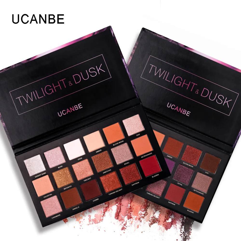 

UCANBE Eyes Shadow 18 Colors Eyeshadow Makeup Palette Shimmer Matte Pigmented Pressed Long Lasting Cosmetic EyesShadow