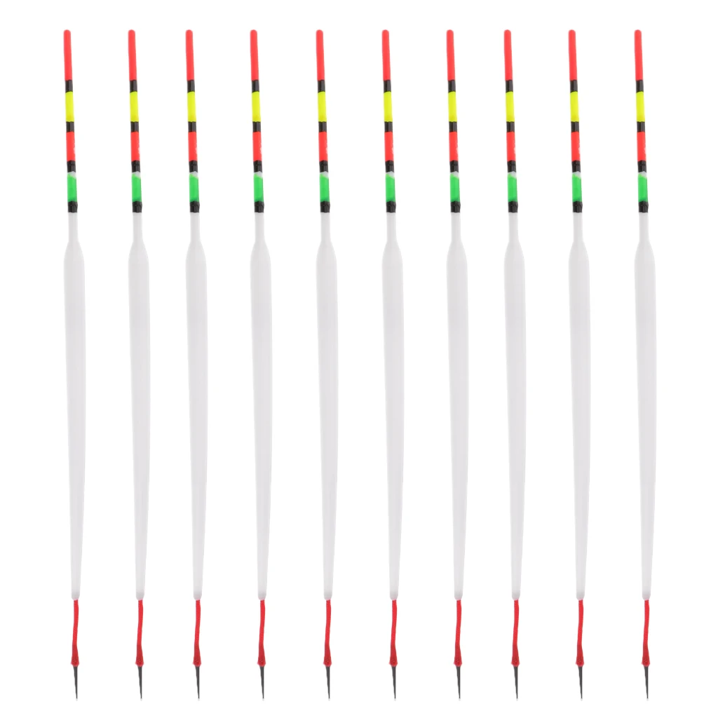 10pcs Plastic Fishing Sliding Floats Drift Tube Long Float Slips Fishing Indicator with Great Buoyancy