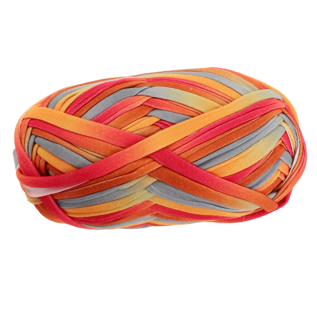 100g Soft Fabric Yarn For DIY Knitting Crochet Carpet Bags Clothing Accessories