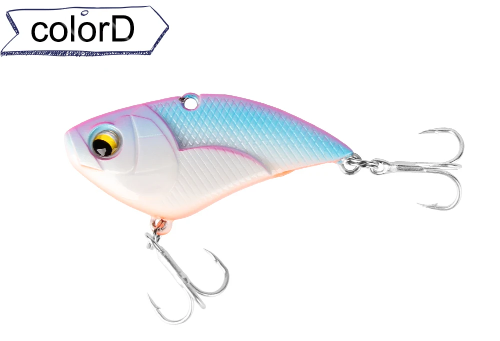 Top Quality Spinpoler Fishing Lure Sinking VIB Lure Vibration Vibe Hooks Baits Crankbaits 5 Brilliant Colors, 15g 5.3cm  (7)