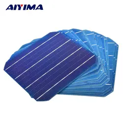 AIYIMA 20 шт. монокристаллический кремния панели солнечные солнечная батарея своими руками 156x156 мм 4,7 Вт 0,5 В Solars панели солнечные Китай Panneau Solaire