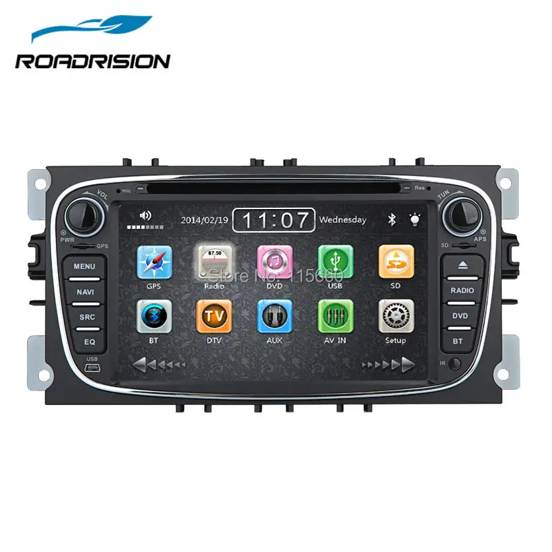 Автомагнитола RoadRision с gps навигацией для Ford Focus S max Kuga Mondeo RDS DVD мультимедийное