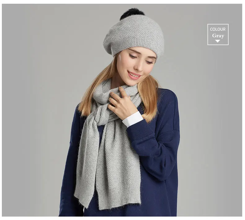 Bonnet écharpe haute qualité Chic Pour Femmes