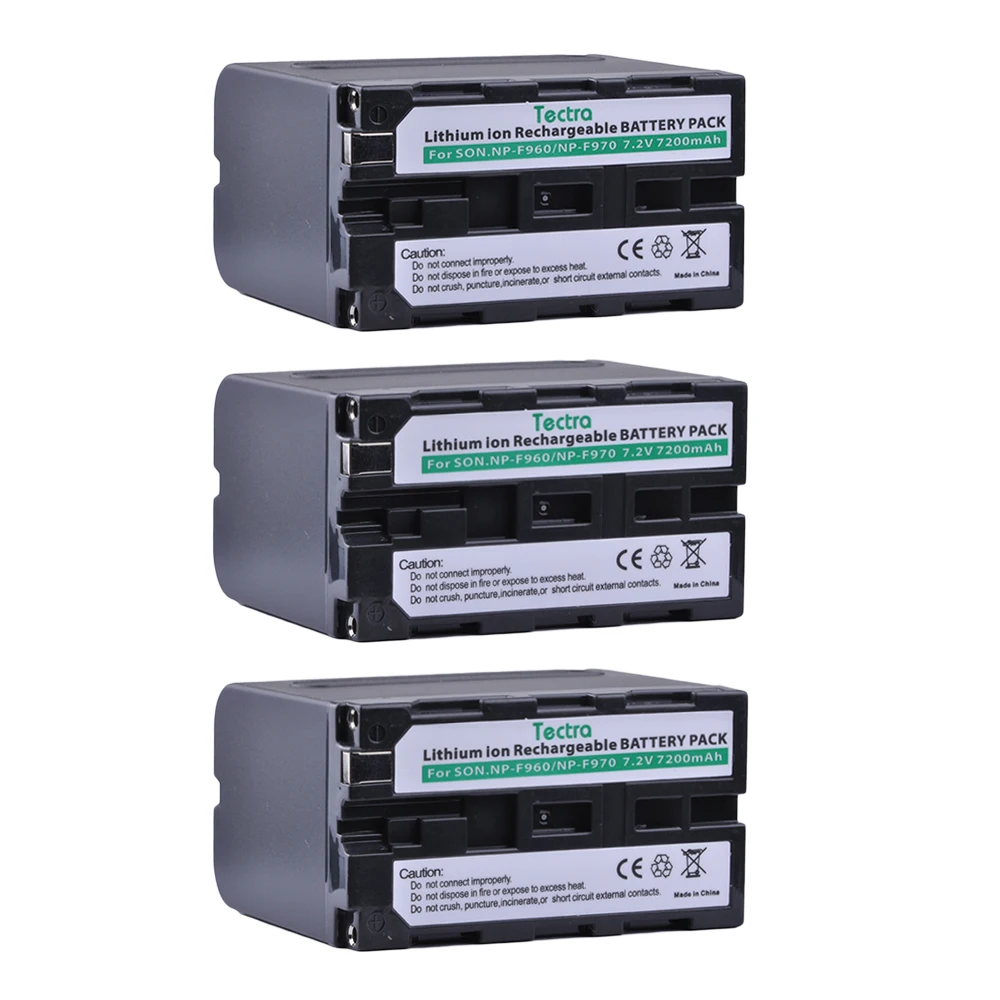 Bateria para Sony Np-f970 Npf960 Npf970 np Bateria Filmadora Ccd-trv101 Ccd-trv11 Ccd-trv15 Ccd-trv215 F960 7200 Mah 4 Pcs Np-f960 - Image 2