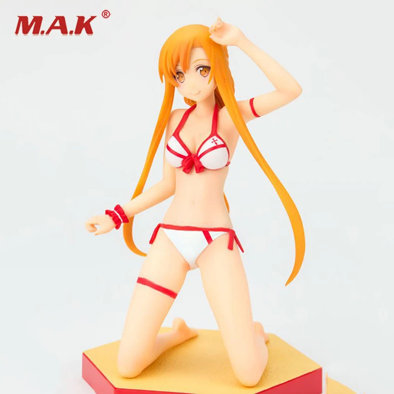 

16CM Sword Art Online SAO Asuna Asuna Bikini Version PVC Figure Wave Anime Action Figure for Collections Brinquedos