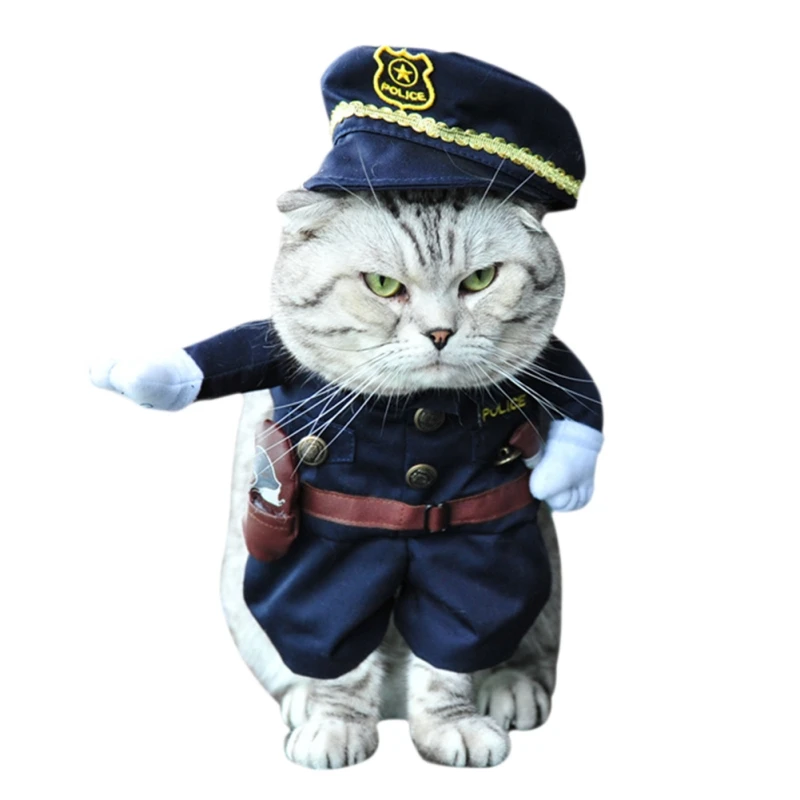 

Funny Pet Dog Police Costume Dog Cat Costume Clothes Coats Apparel Doctor Policeman Cowboy Jackets