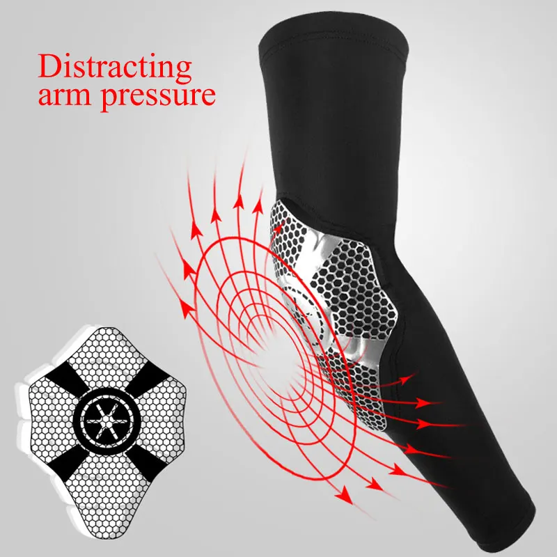 1 шт. компрессионный чехол налокотники Crashproof соты мягкая прокладка для Локтя Протектор шестерни