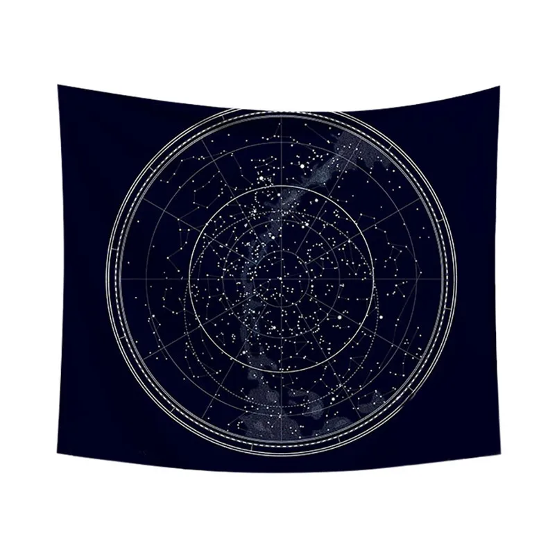 Sun Moon Tapestry Psychedelic Celestial Tarrot Hippie Hippy Polyster Tapestry Wall Hanging Throw Bedspread Beach Towel H05 (7)