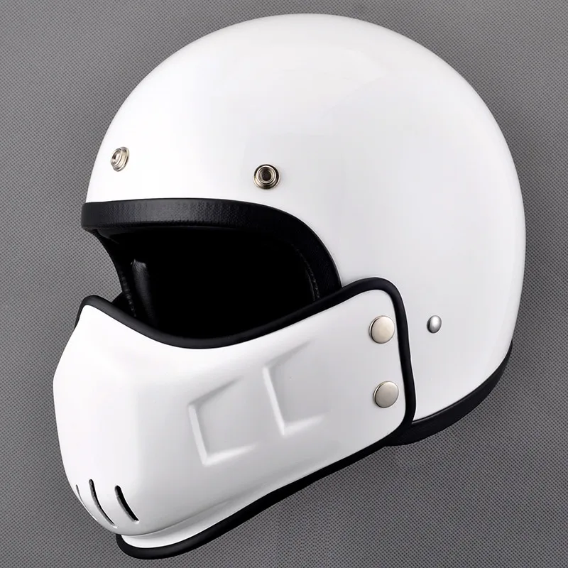 Japan Brand TT&CO Thompson 3/4 Vintage Motorcycle Helmet Glass Fiber Retro Open Face Harley Moto