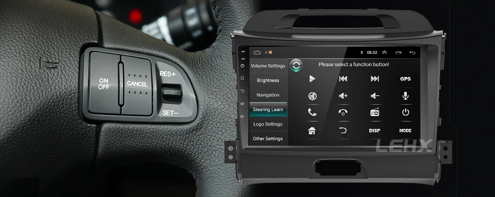 LEHX автомобильный Android 8,1 2 din Автомобильный мультимедийный плеер Автомобильный dvd для KIA sportage 2011 2012 2013 головное устройство gps навигация радио