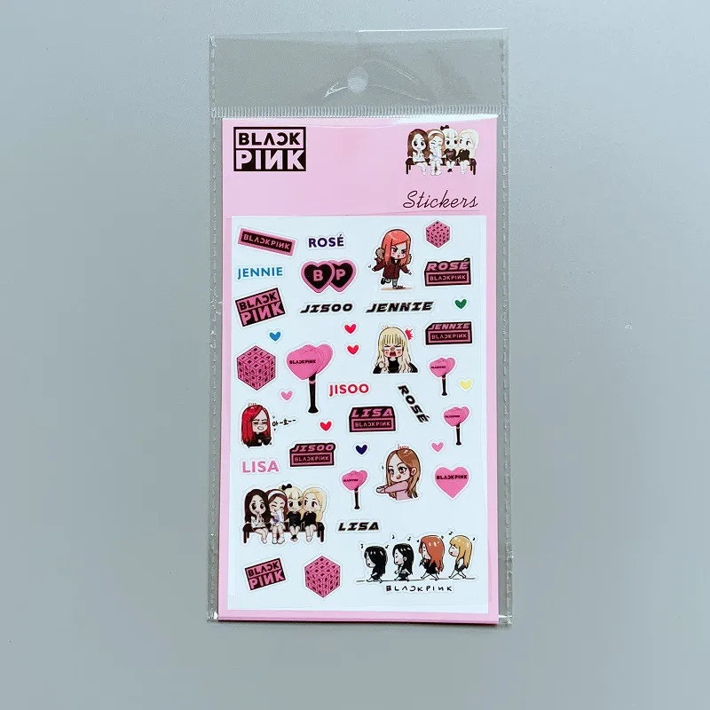 

NEW KPOP Sticker Paste Waterproof Sticker BLACKPINK TWICE SEVENTEEN GOT7 Suitcase Cup Phone Book Decal 10.5*19CM