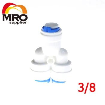 

2 Pcs 3/8 " Tube OD Hose Connection Equal Type Y Quick Connection Fittings Aquarium RO Water System ST017B