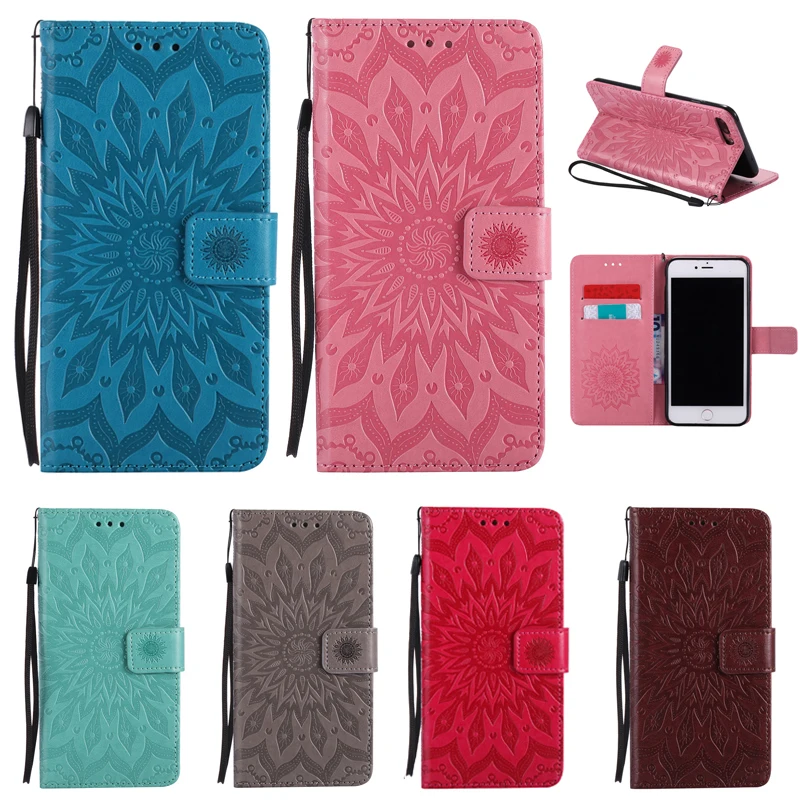 

Case For Wiko Lenny 2 3 Pulp Fab 4G Cover Flip PU leather Card slot sunflower Stand holder soft phone Case funda coque kimTHmall