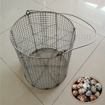 

Stainless steel egg boiling basket Egg cooker for Quail Egg Shell Peeling Machine Boiled eggs basket