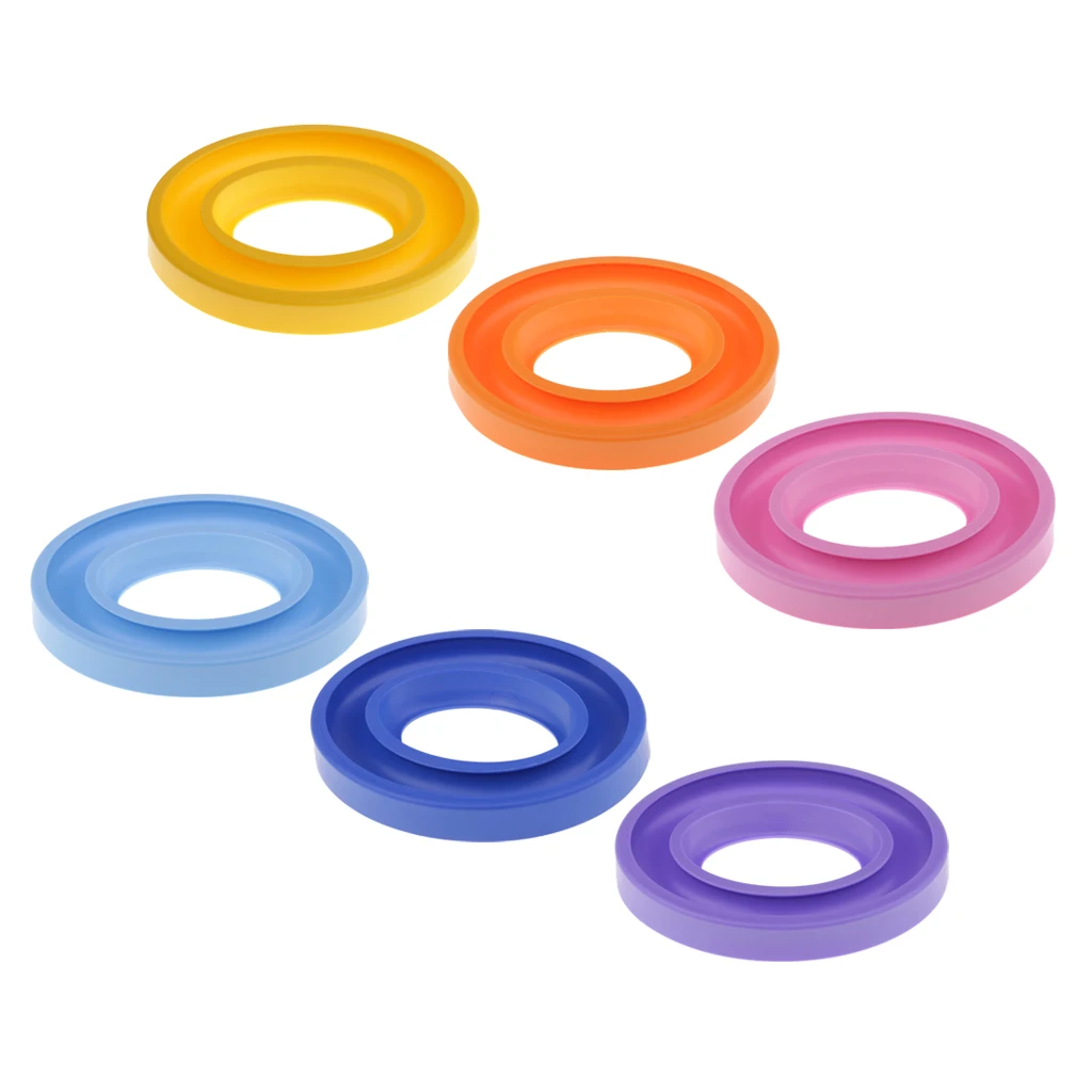 fityle 6Pcs Thread Bobbin Organizer Ring Rubber Silicone Holder Sewing