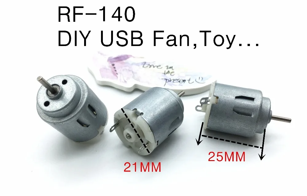 

HIGH QUALITY Micro 140 R140 DC toy motor DIY small productions Motor 3V to 6V