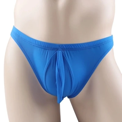 

2017 New ice silk ultra thin men's underwear briefs large Pocket piece close knit band high elastic underwear